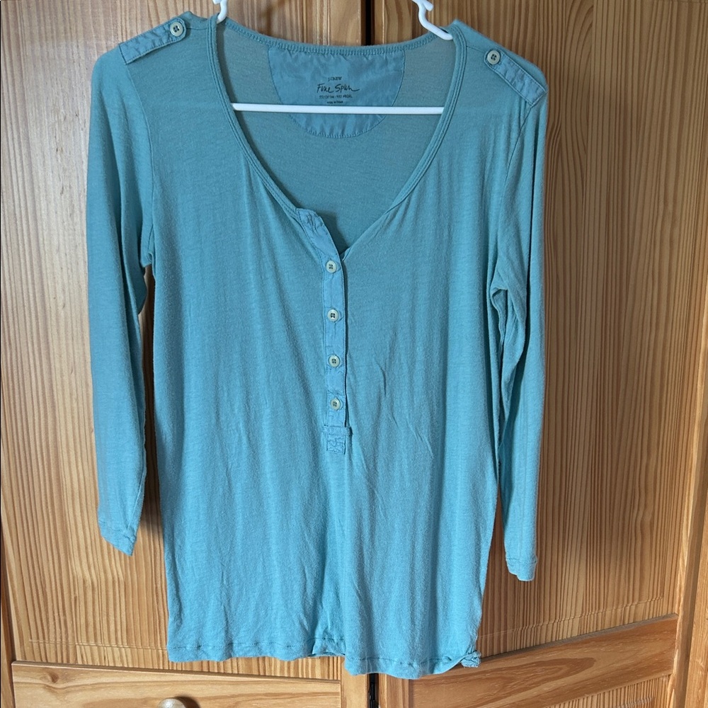 Women’s J. Crew 3/4 sleeve Henley shirt XS